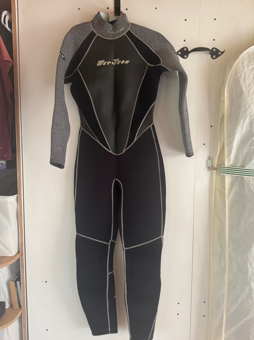 Black and Gray Full Wetsuit One Piece